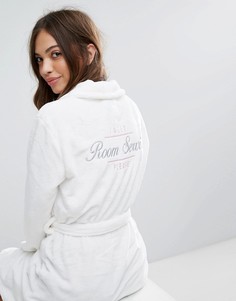 Пушистый халат New Look Room Service - Белый