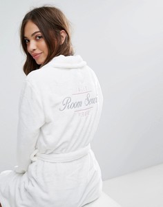 Пушистый халат New Look Room Service - Белый