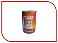 Корм Dr.Alder Cat Garant Говядина сочные кусочки в соусе 415g для кошек 1920