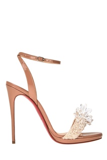 Кожаные босоножки Crystal Queen 120 Christian Louboutin