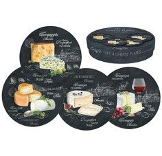 Набор десертных тарелок "Мир сыров" (4шт) R2S