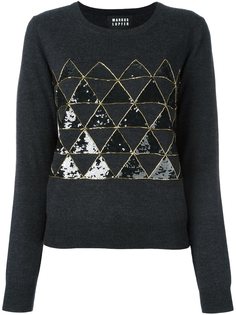 пуловер с геометрическим узором Markus Lupfer