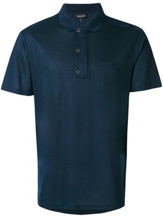 рубашка-поло с вышивкой логотипа Emporio Armani