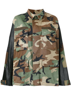 куртка-рубашка с камуфляжным рисунком Forte Couture