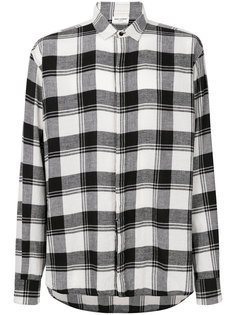 классическая клетчатая рубашка Saint Laurent