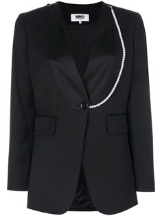 пиджак с контрастной окантовкой Mm6 Maison Margiela