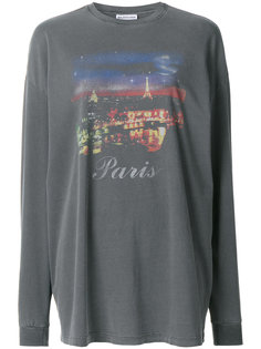 толстовка с принтом Paris Balenciaga