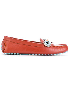 embroidered loafers Fendi