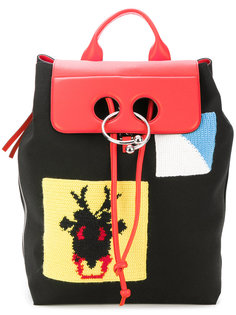 crochet patch backpack J.W.Anderson