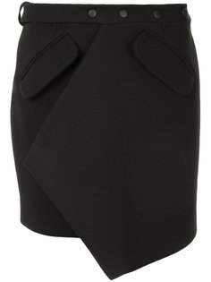 belted asymmetric skirt Materiel