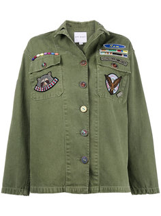 Denim Jacket With Field Scout Patches Mira Mikati