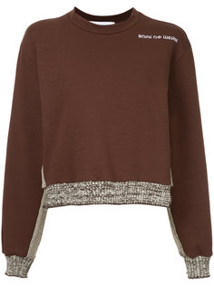 contrast hem and cuff sweatshirt Walk Of Shame