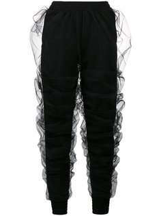 трикотажные брюки с драпировкой из тюля  Y / Project