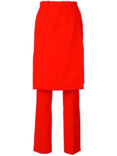 строгие брюки с верхним слоем в виде юбки  Givenchy
