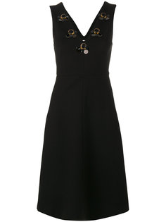 платье с V-образным вырезом и отделкой  Dorothee Schumacher