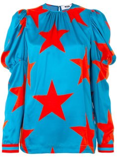 блузка со звездным принтом  MSGM