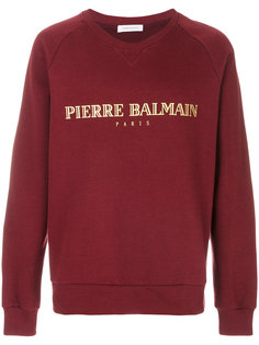 logo print sweatshirt Pierre Balmain