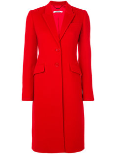 приталенное однобортное пальто  Givenchy