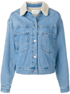 fur collar denim jacket Isabel Marant Étoile