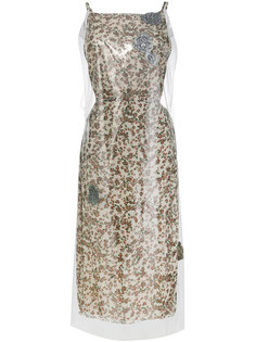 платье-шифт с мелким цветочным принтом в футляре Calvin Klein 205W39nyc