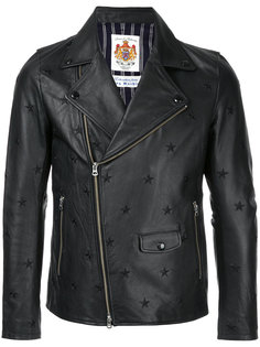 star embroidered biker jacket Education From Youngmachines
