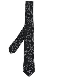 Siouxsie embroidered tie Neil Barrett