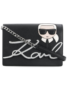 Karl glitter shoulder bag Karl Lagerfeld