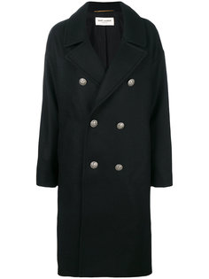 объемное пальто Officer Saint Laurent
