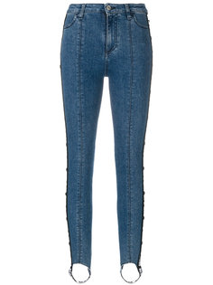 джинсы скинни с полосками по бокам  MSGM