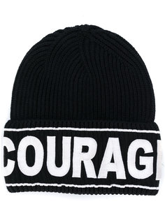 шапка-бини Courage с вышивкой Versace