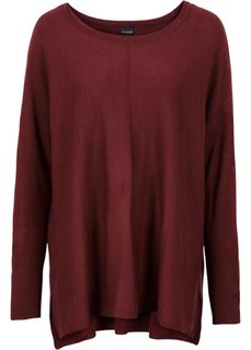 Пуловер в стиле оверсайз (кленово-красный) Bonprix