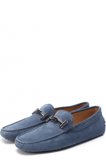Замшевые мокасины с пряжкой Tod’s