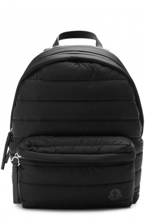 Текстильный стеганый рюкзак с внешним карманом на молнии Moncler