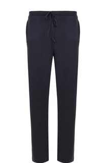 Шерстяные брюки прямого кроя с поясом на кулиске Cruciani