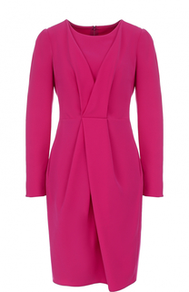 Приталенное платье-миди с драпировкой Armani Collezioni