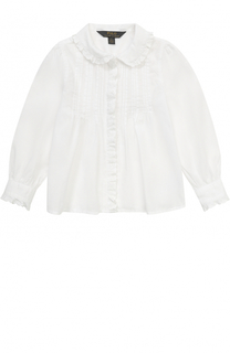 Хлопковая блуза с оборками Polo Ralph Lauren