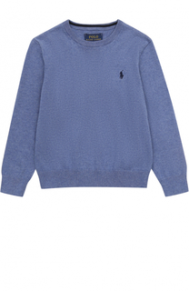 Пуловер с круглым вырезом и логотипом бренда Polo Ralph Lauren