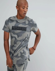 Серая футболка с камуфляжным принтом Nike Jordan 864925-004 - Серый