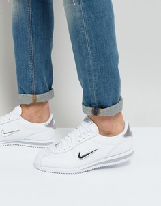 Белые кроссовки Nike Cortez Basic Jewel 833238-101 - Белый