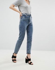 Mраморные узкие джинсы в винтажном стиле ASOS FARLEIGH - Синий
