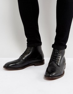 Черные кожаные ботинки на шнуровке Hudson London Seymour - Черный