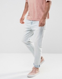 Выбеленные зауженные джинсы ASOS - Синий