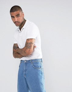 Поло с отложным воротником ASOS - Белый
