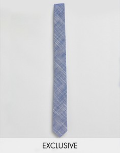 Хлопковый галстук с плетеным эффектом Noak - Синий