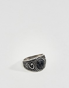 Массивное кольцо с камнем ASOS - Серебряный