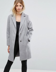 Строгое пальто New Look - Серый