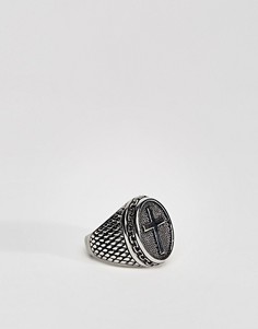 Серебристое кольцо с печаткой Seven London - Серебряный