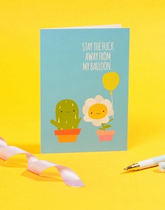 Поздравительная открытка Stay Away From My Balloon Jolly Awesome - Мульти
