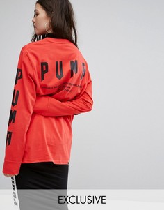 Красный оверсайз-лонгслив Puma эксклюзивно для ASOS - Красный