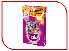 Корм Whiskas Подушечки Паштет молоко / индейка / морковь 350g для котят 10161188/10116570